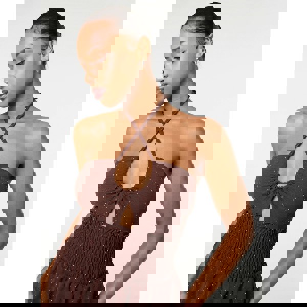 Pink Vanilla Diamante RaRa Skirt Dress