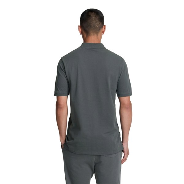 Lyle & Scott Mens Plain Polo Shirt - Gunmetal