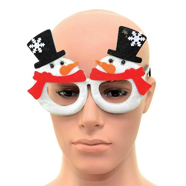 45cm Novelty Glitter White Snowman Christmas Glasses for Party Props and Festive Dress-Up image 7