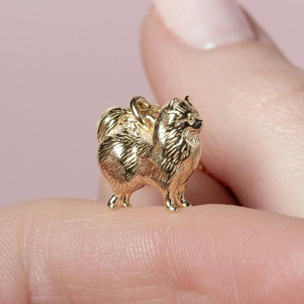Pomeranian Gold Necklace - Personalised - MYLEE London