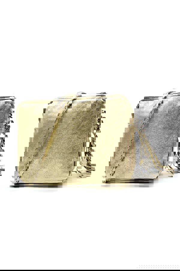 Kitise Mini Tassel Italian Genuine Leather Purse Crossbody Bag With Tassel