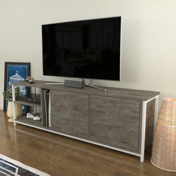 Decorotika Primrose Modern Tv Stand TV Cabinet for TV's up to 72"