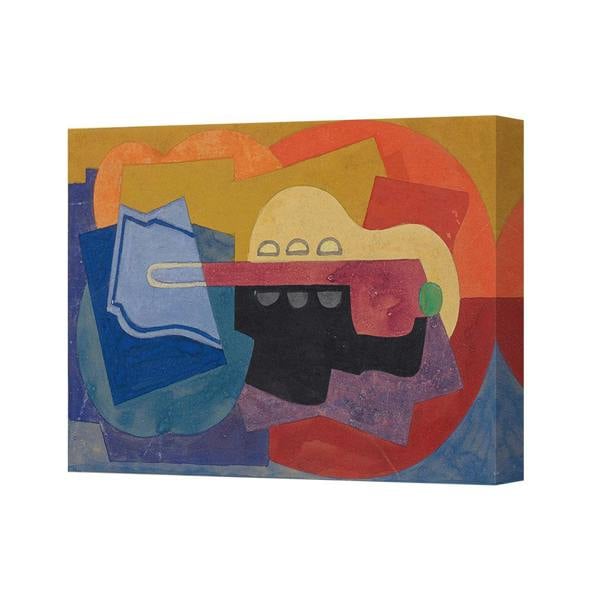 Benjamin Tate Design Colorful Abstract Geometric Canvas Art Print Wall Decor