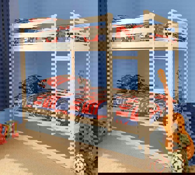 Comfy Living Wooden Storage Bunk with Sliding Doors