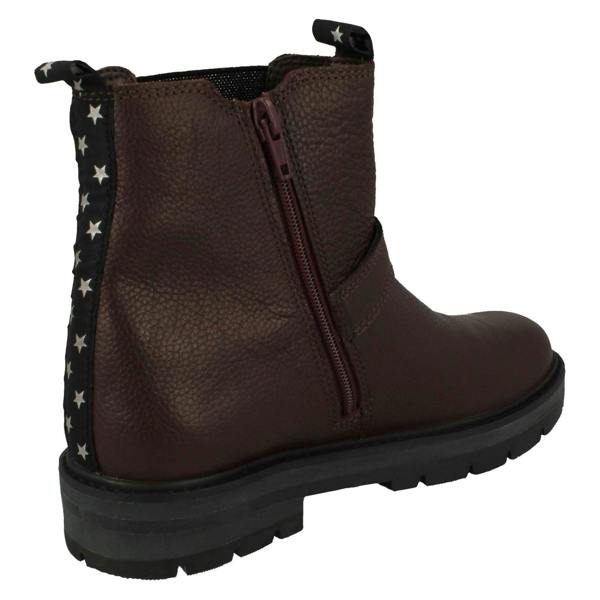 Clarks Girls Clarks Gusset Panel With Buckle Detailed Ankle Boots Prague River
