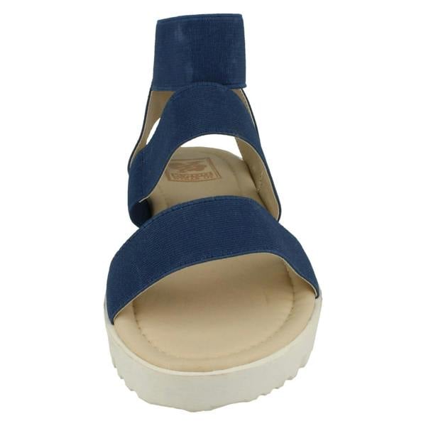 Down to Earth Ladies Down To Earth Elasticated Flat Sandals