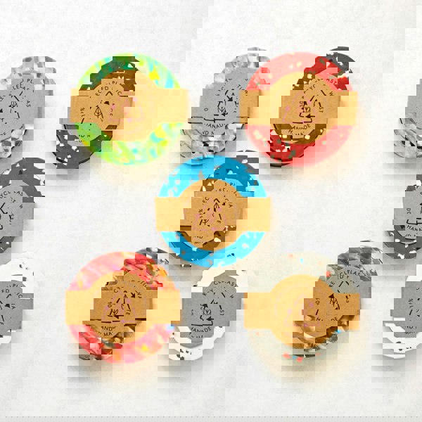 Set of 4 Recycled Plastic Round Coasters