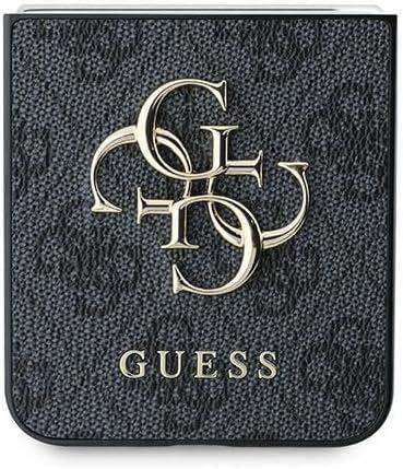 Guess PU Big 4G Metal Logo Case for Samsung Galaxy Z Flip 6 Black- GUHCZF64GMGGR