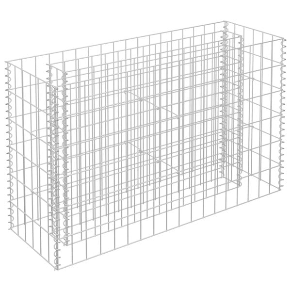 Berkfield Gabion Raised Bed Galvanised Steel 90x30x60 cm