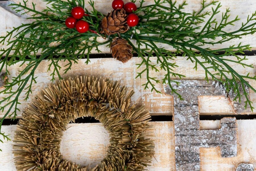 Shatchi 20x40cm Wooden NOEL Letters Sign for Christmas Wall, Door or Mantel Display