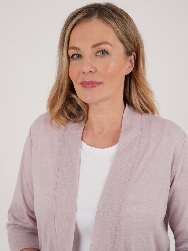 PennyPlain Open Front Shrug - Cloud