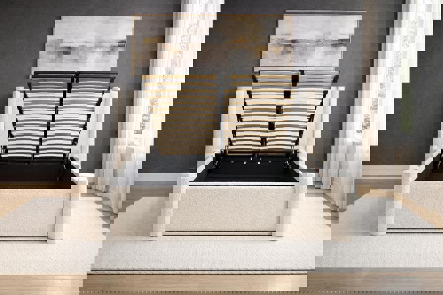 Nexus Mattress Luxury Pillar Ottoman Storage Bed Frame with Gas Lift