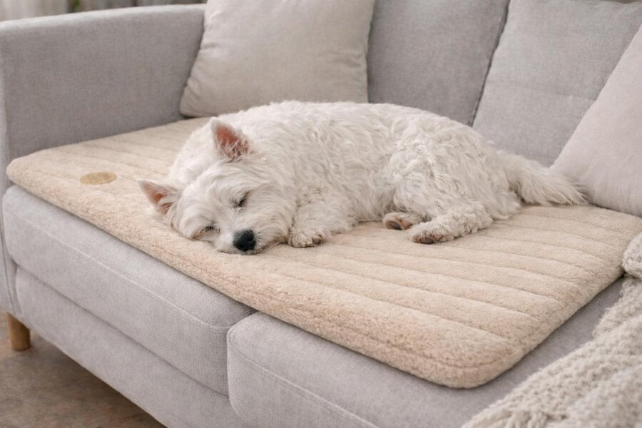 Snug and Cosy Pets Alaska Memory Foam Faux Fur Dog Pet Mat - Orthopaedic Support & British Design