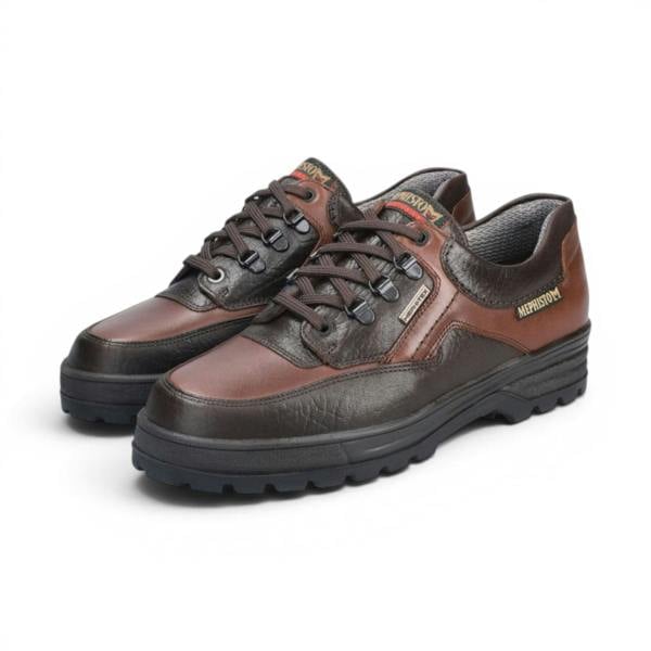 Mephisto Men's Leather Chestnut Brown Walking Shoes - Barracuda MT 742