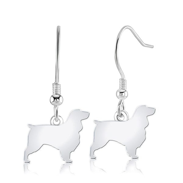 Mylee London Field Spaniel Silhouette Silver Earrings