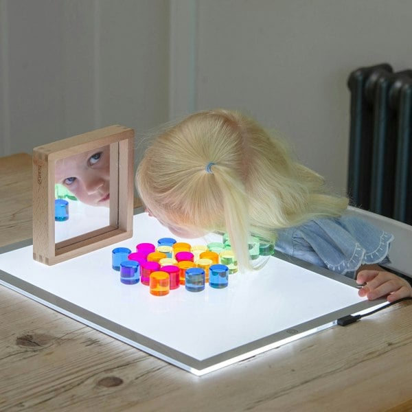 tickit Gem Circle Mirror Tray