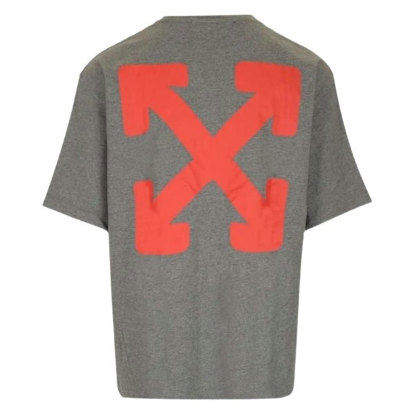 Off-White Emotion Arrow Over Skate Fit Grey T-Shirt S