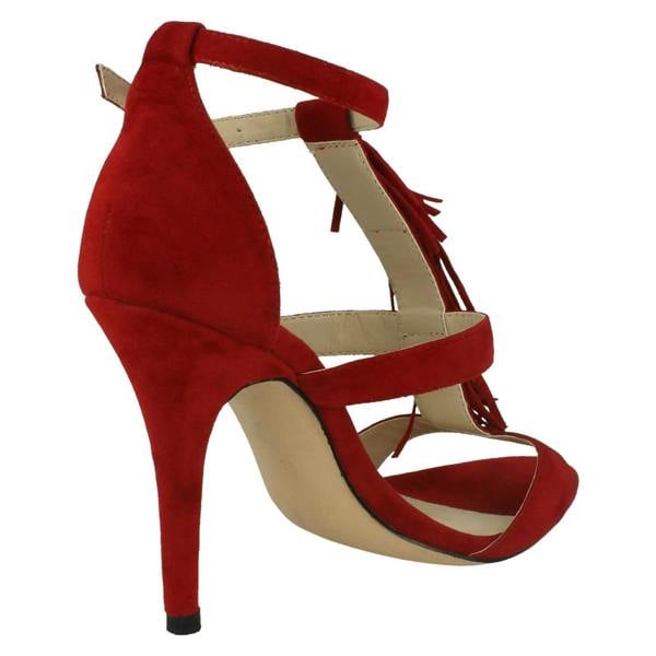 Anne Michelle Ladies Anne Michelle Heeled Sandals With Ankle Buckle