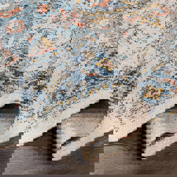 Livabliss Huntington Beach-Vintage Blue Beige Orange In- & Outdoor Rug