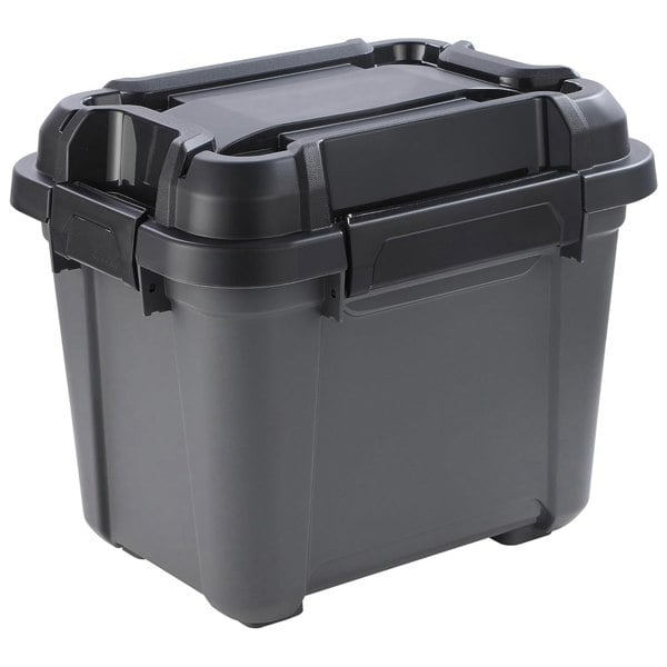 1 x 31 Litre Black Bunker Storage Trunk For Tradesman & Handyman