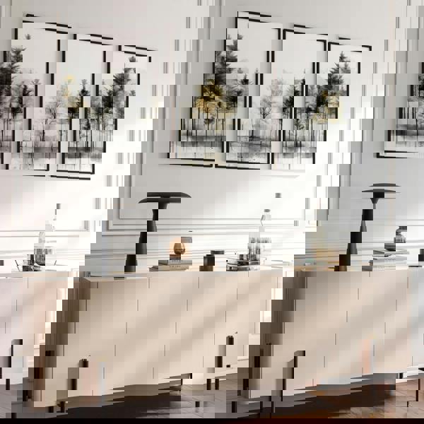 Modern Living Room Wall Art | Set of 3 Asian Inspired Wall art Prints