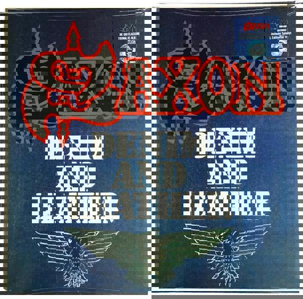 Saxon 'Denim and Leather' Limited Edition Splatter LP Vinyl