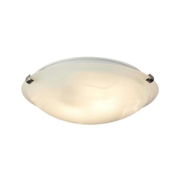 Pagazzi Lighting Kent 2 Light Flush Polished Chrome Ceiling Light