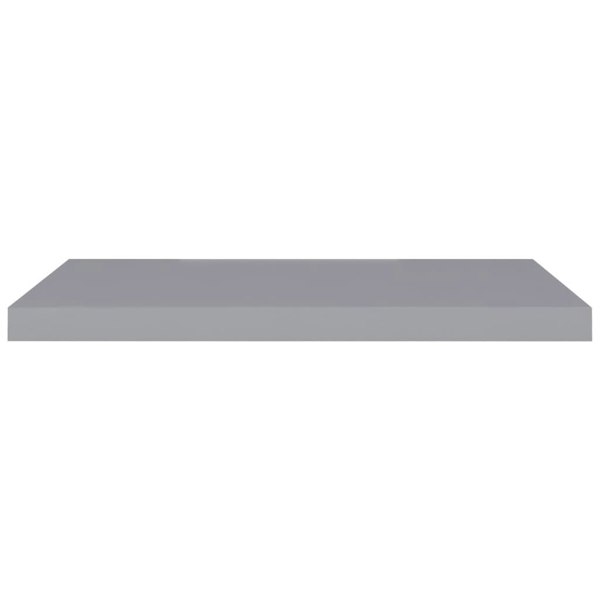 Berkfield Floating Wall Shelves 2 pcs Grey 80x23.5x3.8 cm MDF