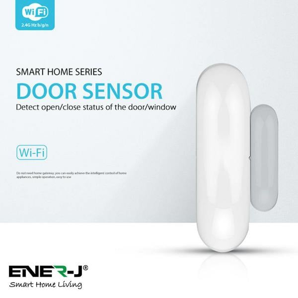 ENER-J door sensor detecting open and close status with mobile alerts