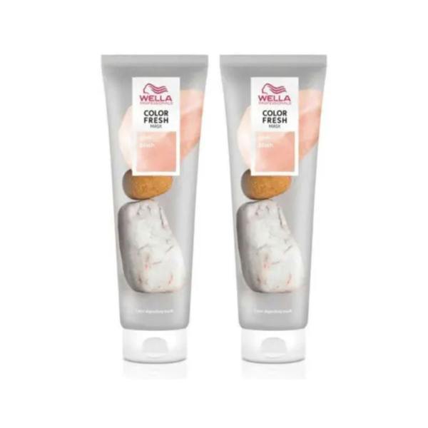 Wella 2 x Wella Color Fresh Semi-Permanent Hair Mask 150ml - Pink Blush