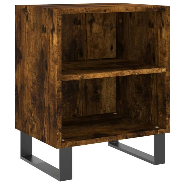 Berkfield Bedside Cabinets 2 pcs Smoked Oak 40x30x50 cm Engineered Wood
