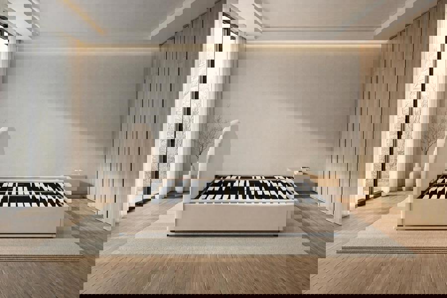 Nexus Mattress Modern U-Shape Ottoman Bed Frame with Storage