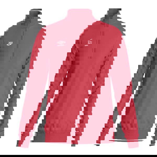 Umbro Mens Club Essential Half Zip Sweatshirt - New Claret - 