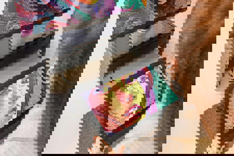 Durable Premium Felt Monitor Riser Laptop Stand | Height-Adjustable Shelf | Teal