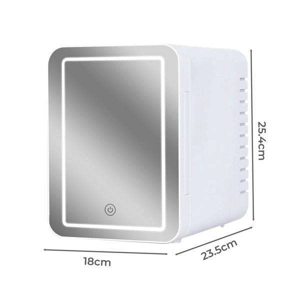 Spector Mini Fridge 5L Portable Cooler Warmer with Mirror for Bedroom Office Car