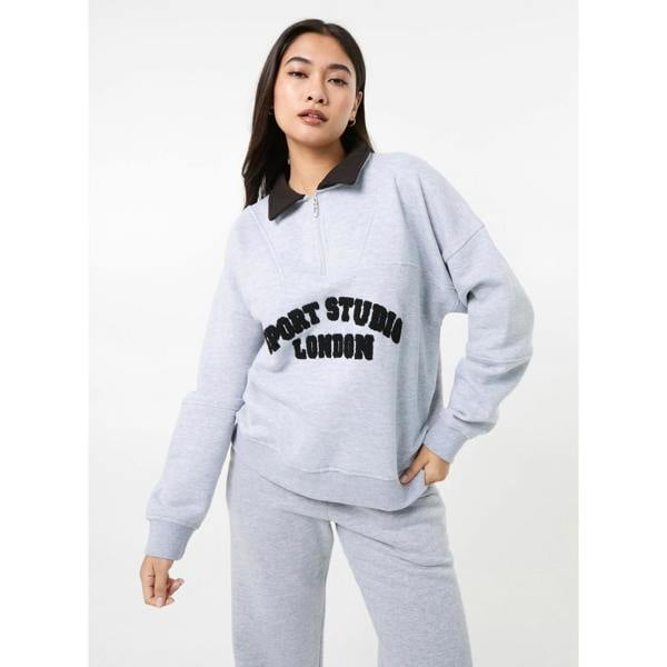 Pink Vanilla Sports Studio Half Zip Sweat
