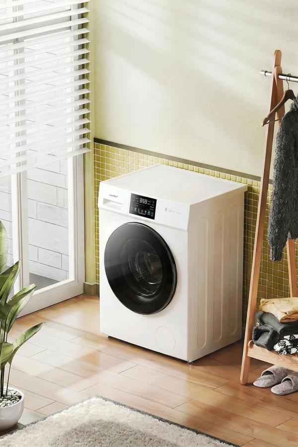 Living and Home 10KG Washing Machine, A-10% Class, 1400RPM, Steam Wash