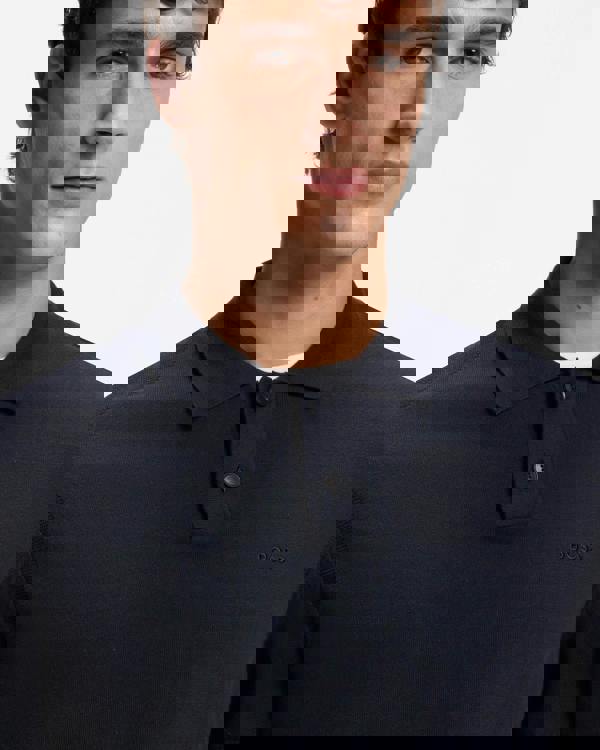 BOSS Orange Asac_P Mens Short Sleeve Polo Shirt - Dark Blue 404