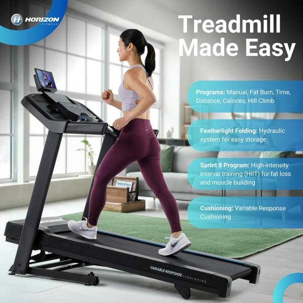 Horizon 5.0AT @ Zone Treadmill - uk.johnsonfitness.com