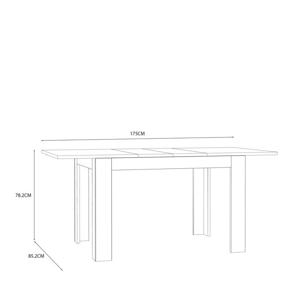 Furniture To Go Grafton Extending Dining Table in Oak