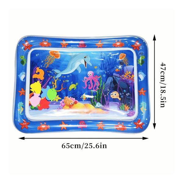 Dragodirect Inflatable Blue Dolphin Sensory Play Mat PVC Activity Gym