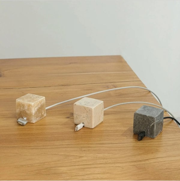 Coastal villa Homeware Marble Cable Holder - 3 colours