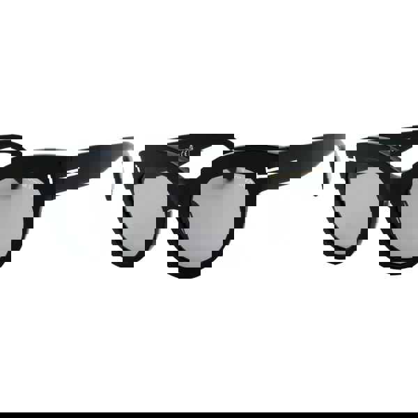 Tom Ford Smoke Mirror Lens Shiny Black Thick Framed Sunglasses One Size