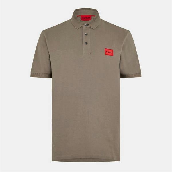 Hugo Mens Deruso Polo Shirt - Medium Grey - 