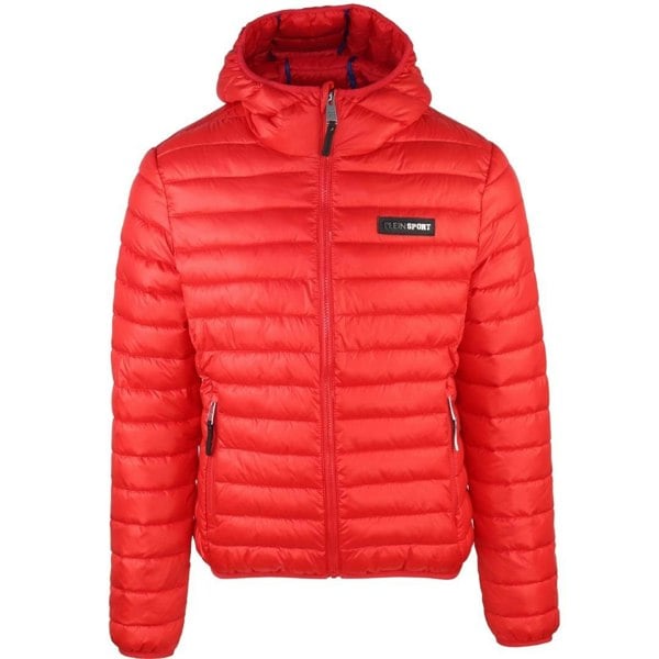 Plein Sport Padded Circle Logo Red Jacket - Nova Clothing