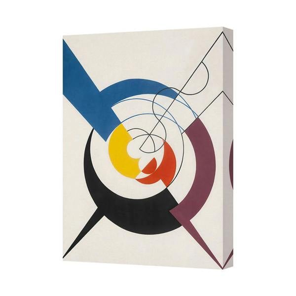 Benjamin Tate Design Abstract Geometric Canvas Wall Art Print for Modern Home Decor