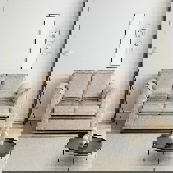 Furnishings For Less Crystal Crushed Velvet 2 Seater Sofa Full Back