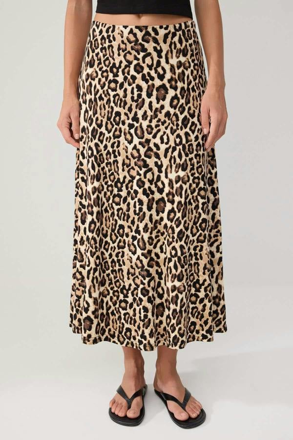 A-Line Normal Waist Maxi Skirt