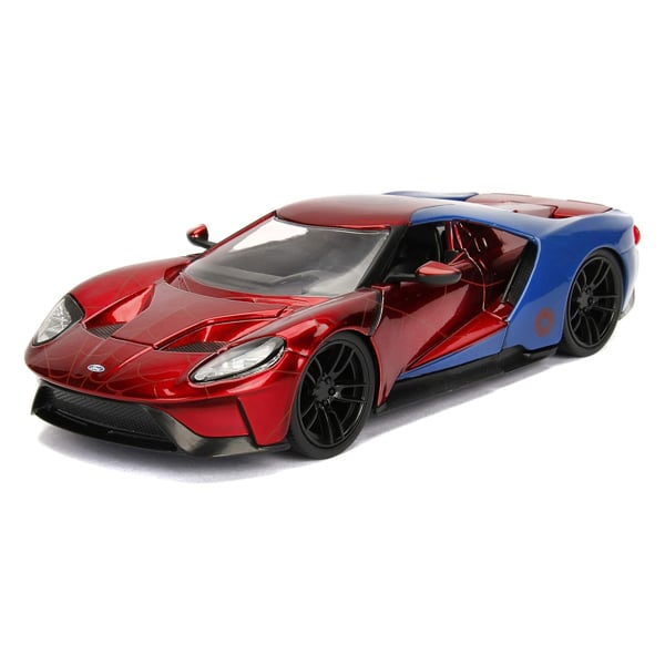 Jada Spider-Man Marvel Figure and 2017 Ford GT 1:24 Scale Jada 99725