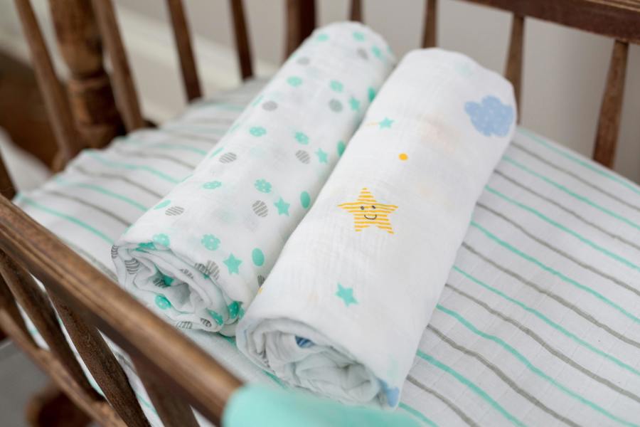 Lulujo - Large Muslin Swaddle - Dreamland